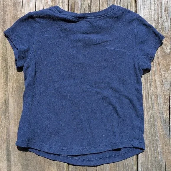 Old Navy 12-18 Month Girls Blue My Aunt Is Amazing Short Sleeve Tee Shirt - Picture 4 of 5